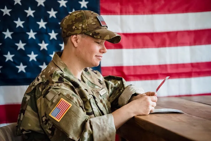 A military veteran in uniform